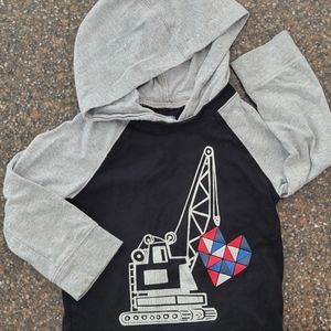 Gymboree 2T Hooded / Hoodie T-Shirt with Crane Heart